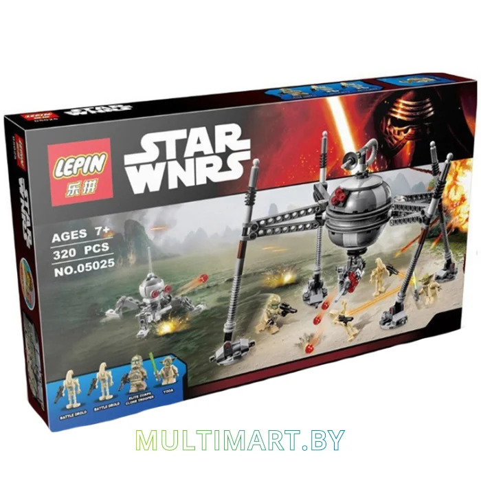 Конструктор Lepin 05025 Самонаводящийся дроид-паук (320 деталей)